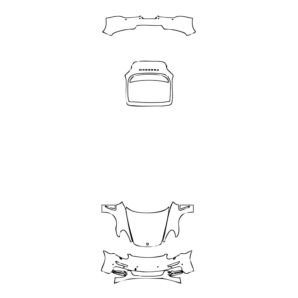 Pre-Cut PPF Porsche Panamera Sedan Panamera S Executive 2015 - PPF-Kits