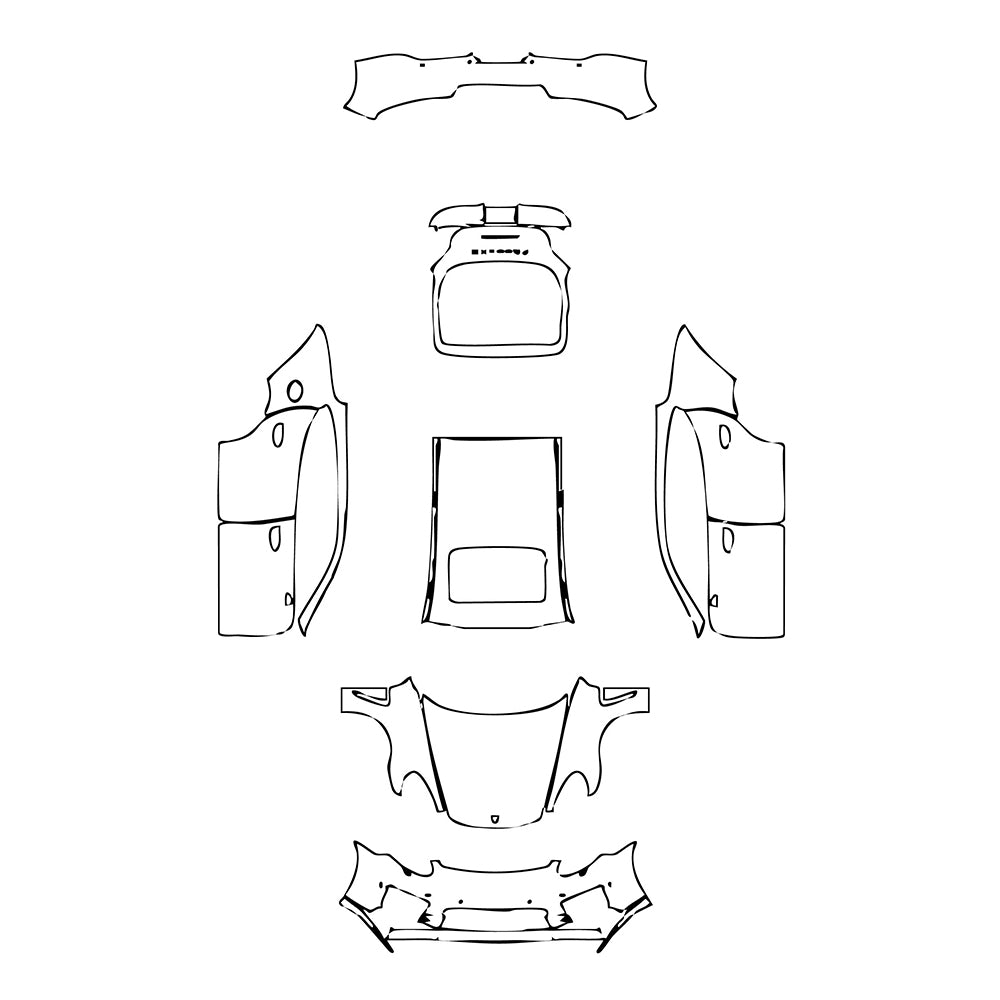 Pre-Cut PPF Porsche Panamera Sedan Panamera Turbo 2015 - PPF-Kits