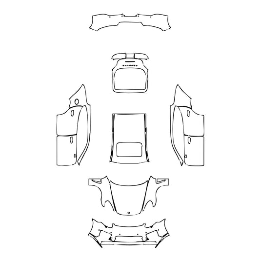 Pre-Cut PPF Porsche Panamera Sedan Panamera Turbo 2015 - PPF-Kits