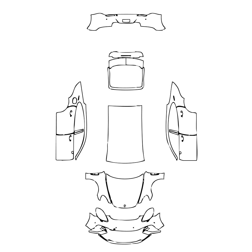 Pre-Cut PPF Porsche Panamera Sedan Panamera Turbo Executive 2020 - PPF-Kits