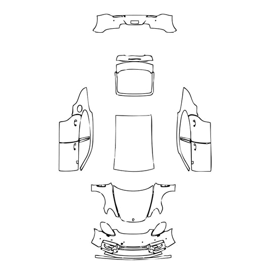 Pre-Cut PPF Porsche Panamera Sedan Panamera Turbo S 2021 - PPF-Kits