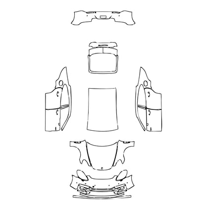 Pre-Cut PPF Porsche Panamera Sedan Panamera Turbo S E-Hybrid 2020 - PPF-Kits