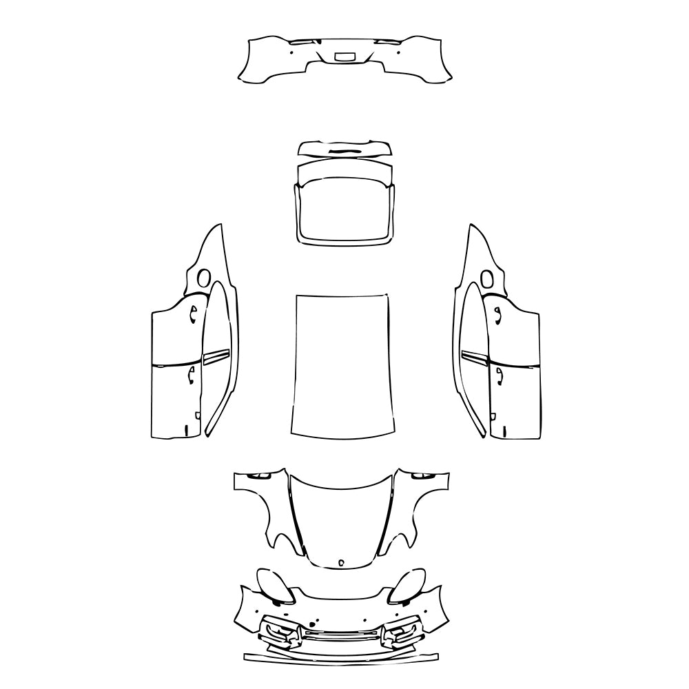 Pre-Cut PPF Porsche Panamera Sedan Panamera Turbo S E-Hybrid 2021 - PPF-Kits