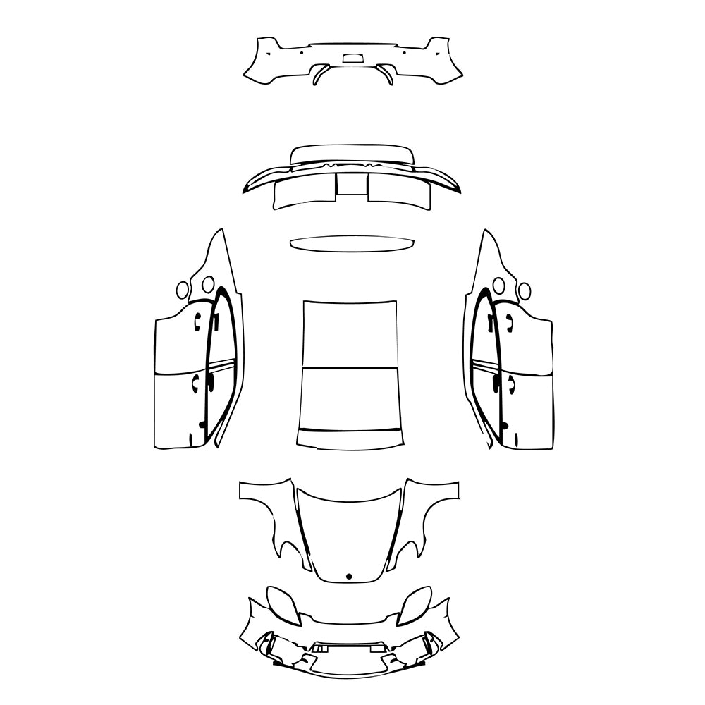 Pre-Cut PPF Porsche Panamera Sedan Panamera Turbo S E-Hybrid 2024 - PPF-Kits