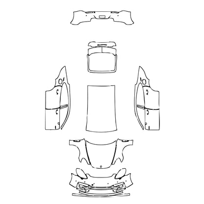 Pre-Cut PPF Porsche Panamera Sedan Panamera Turbo S E-Hybrid Executive 2019 - PPF-Kits