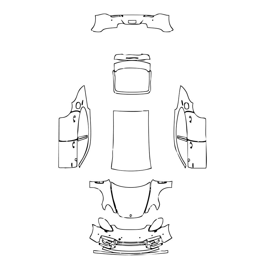 Pre-Cut PPF Porsche Panamera Sedan Panamera Turbo S E-Hybrid Executive 2023 - PPF-Kits