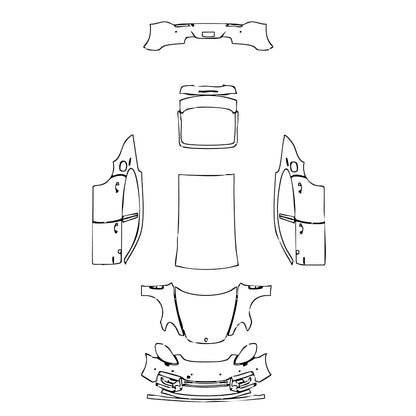Pre-Cut PPF Porsche Panamera Sedan Panamera Turbo S E-Hybrid Executive 2023 - PPF-Kits