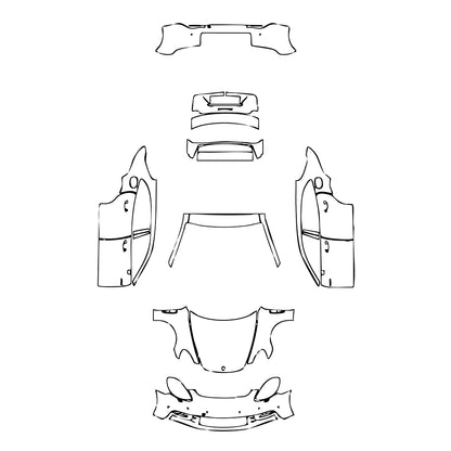 Pre-Cut PPF Porsche Panamera Sport Turismo Panamera 4 E-Hybrid Sport Turismo 2020 - PPF-Kits