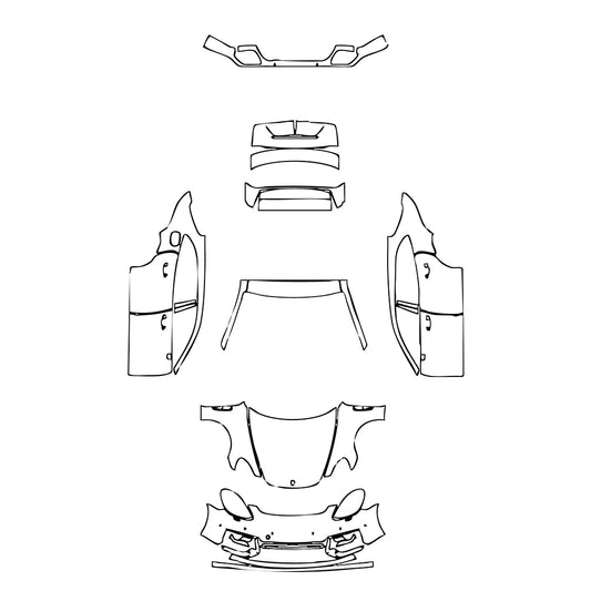 Pre-Cut PPF Porsche Panamera Sport Turismo Panamera GTS Sport Turismo 2022 - PPF-Kits