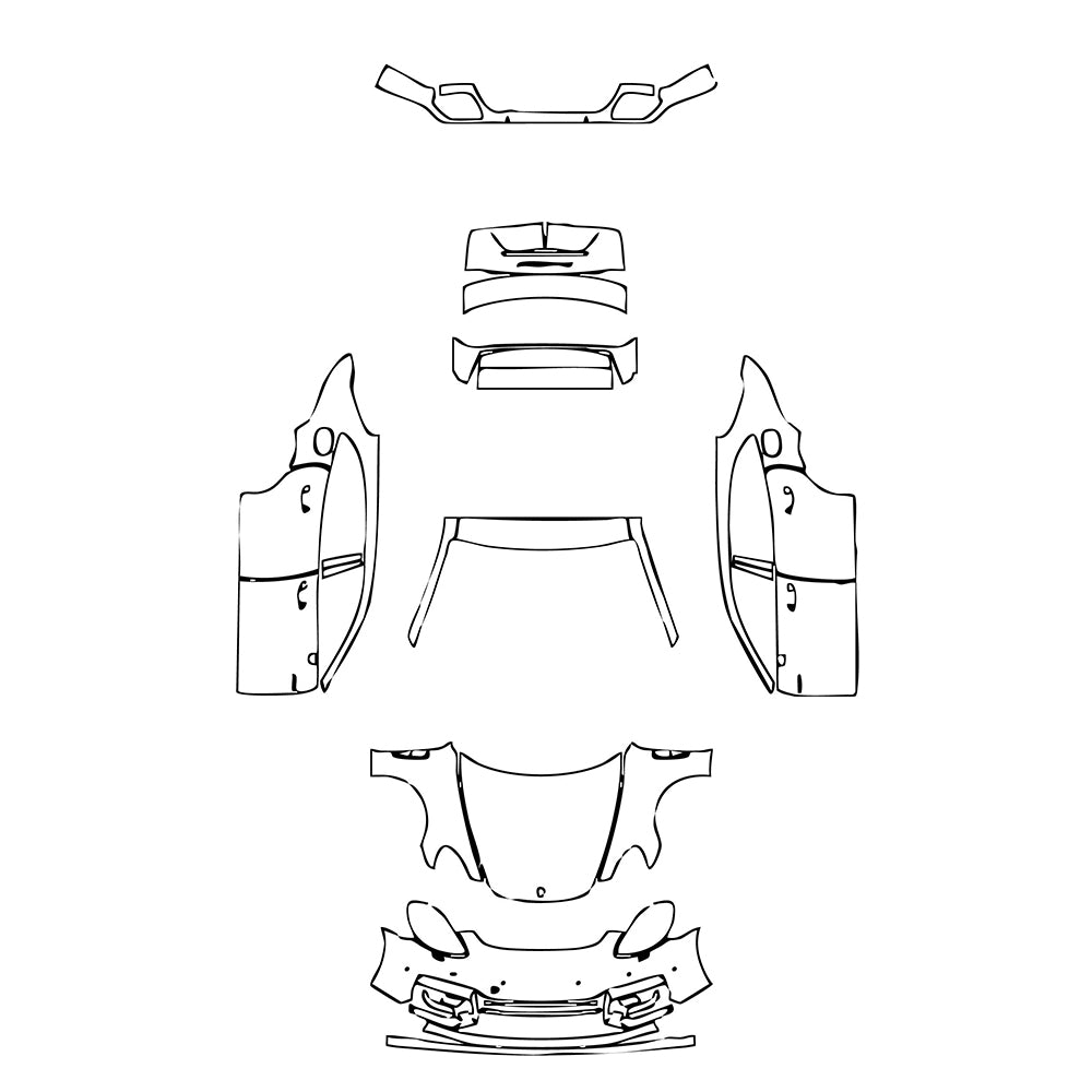 Pre-Cut PPF Porsche Panamera Sport Turismo Panamera Turbo S E-Hybrid Sport Turismo 2023 - PPF-Kits