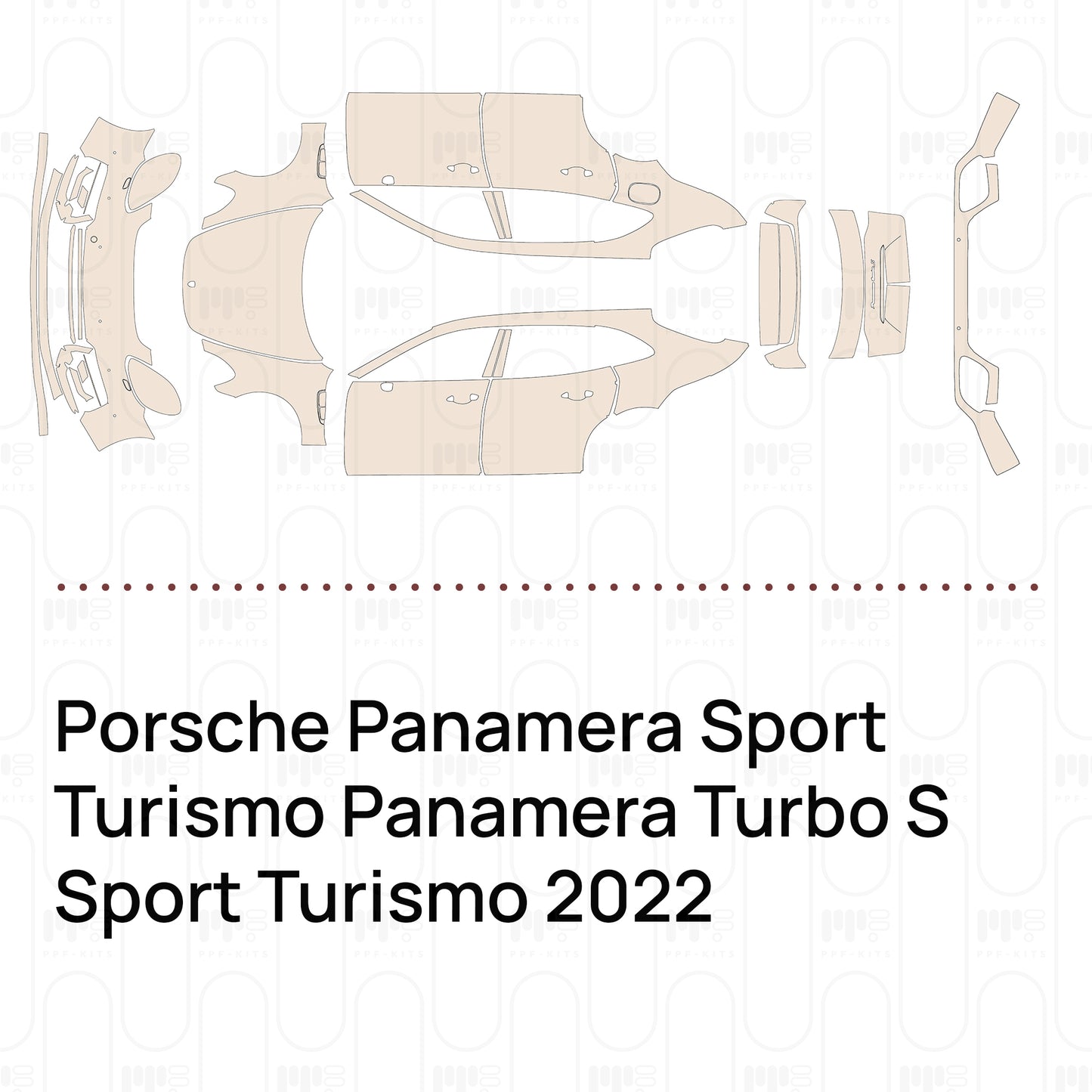 Voorgesneden PPF Porsche Panamera Sport Turismo Panamera Turbo S Sport Turismo 2022