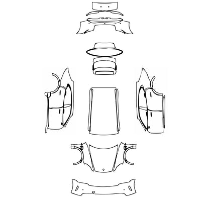 Pre-Cut PPF Porsche Taycan Cross Turismo Taycan 4 Cross Turismo 2024 - PPF-Kits