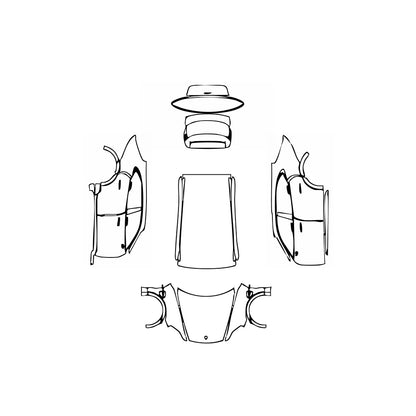 Pre-Cut PPF Porsche Taycan Cross Turismo Taycan Turbo S Cross Turismo 2025 - PPF-Kits