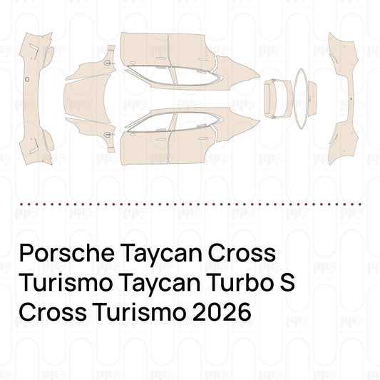 Voorgesneden PPF Porsche Taycan Cross Turismo Taycan Turbo S Cross Turismo 2026