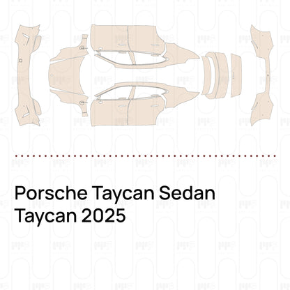 Voorgesneden PPF Porsche Taycan Sedan Taycan 2025