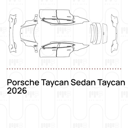 Voorgesneden PPF Porsche Taycan Sedan Taycan 2026