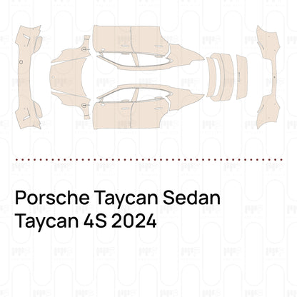 Voorgesneden PPF Porsche Taycan Sedan Taycan 4S 2024