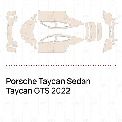 Voorgesneden PPF Porsche Taycan Sedan Taycan GTS 2022