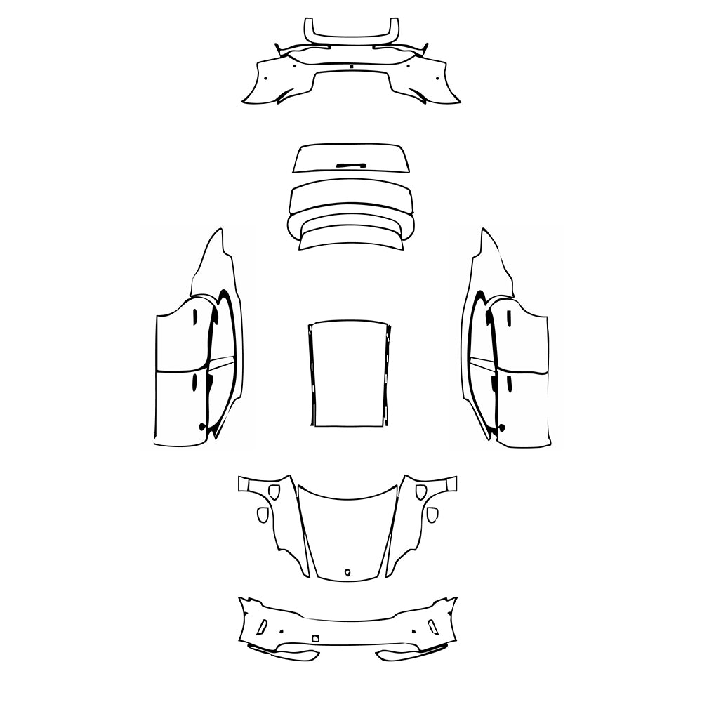 Pre-Cut PPF Porsche Taycan Sedan Taycan GTS 2025 - PPF-Kits