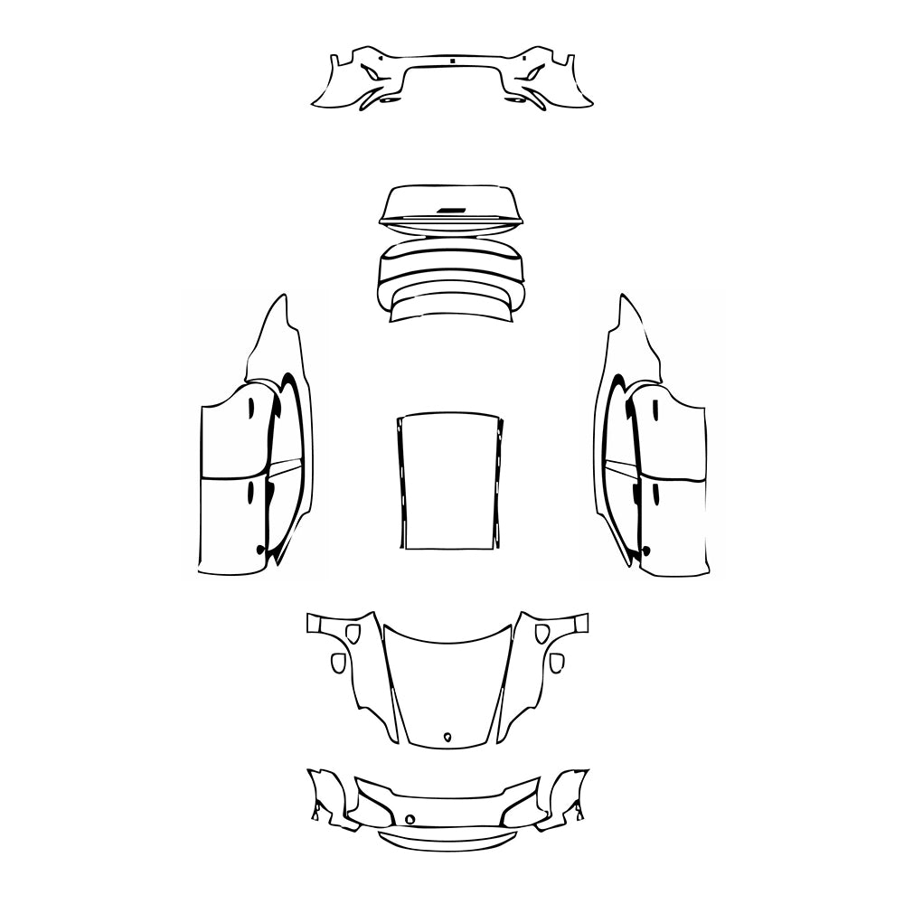 Pre-Cut PPF Porsche Taycan Sedan Taycan Turbo GT 2025 - PPF-Kits