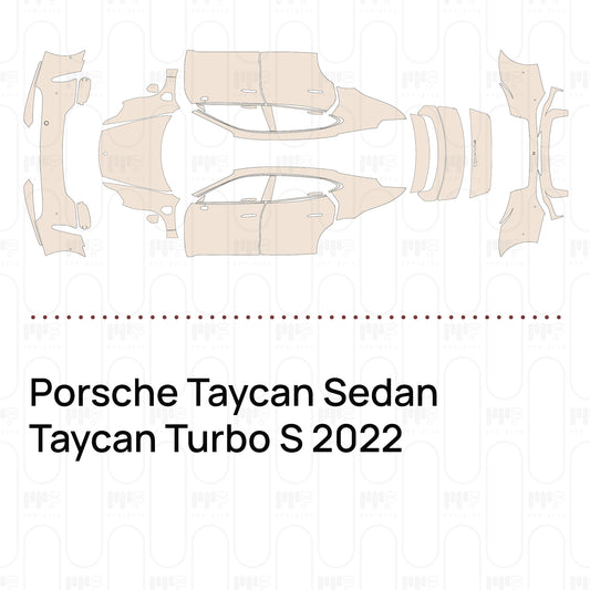 Voorgesneden PPF Porsche Taycan Sedan Taycan Turbo S 2022