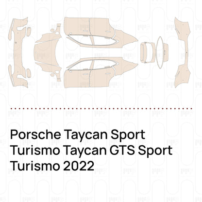 Voorgesneden PPF Porsche Taycan Sport Turismo Taycan GTS Sport Turismo 2022