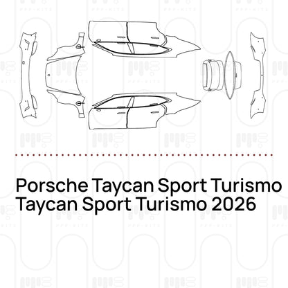 Voorgesneden PPF Porsche Taycan Sport Turismo Taycan Sport Turismo 2026