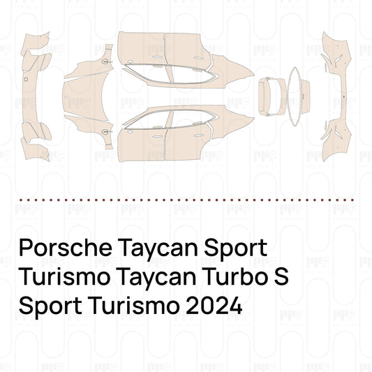 Voorgesneden PPF Porsche Taycan Sport Turismo Taycan Turbo S Sport Turismo 2024