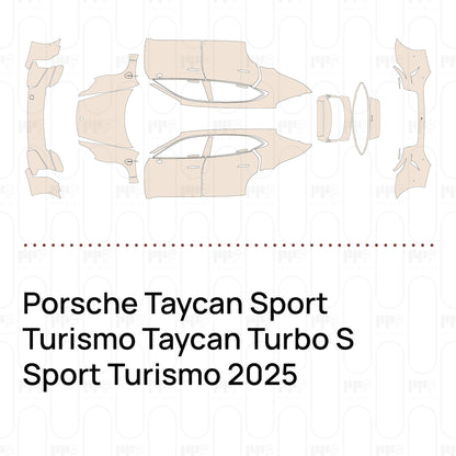 Voorgesneden PPF Porsche Taycan Sport Turismo Taycan Turbo S Sport Turismo 2025