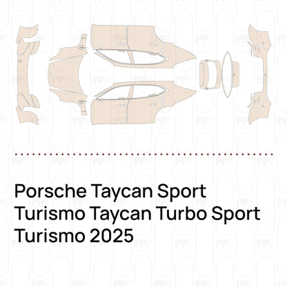 Voorgesneden PPF Porsche Taycan Sport Turismo Taycan Turbo Sport Turismo 2025