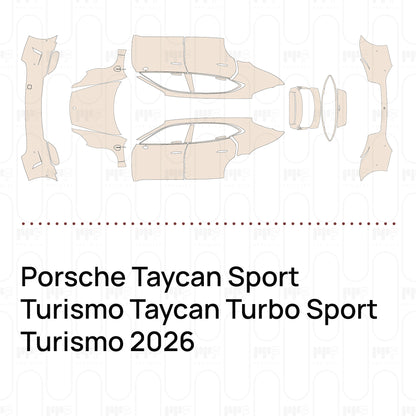 Voorgesneden PPF Porsche Taycan Sport Turismo Taycan Turbo Sport Turismo 2026