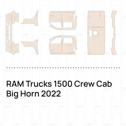 Voorgesneden PPF RAM Trucks 1500 Crew Cab Big Horn 2022