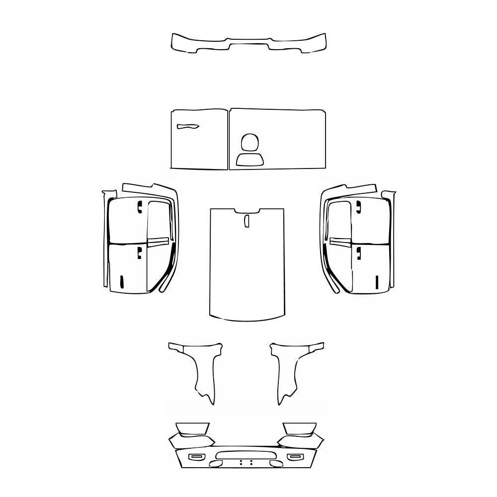 Pre-Cut PPF RAM Trucks 1500 Crew Cab Big Horn 2024 - PPF-Kits