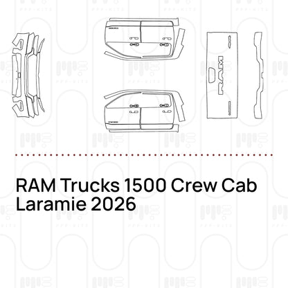 Voorgesneden PPF RAM Trucks 1500 Crew Cab Laramie 2026