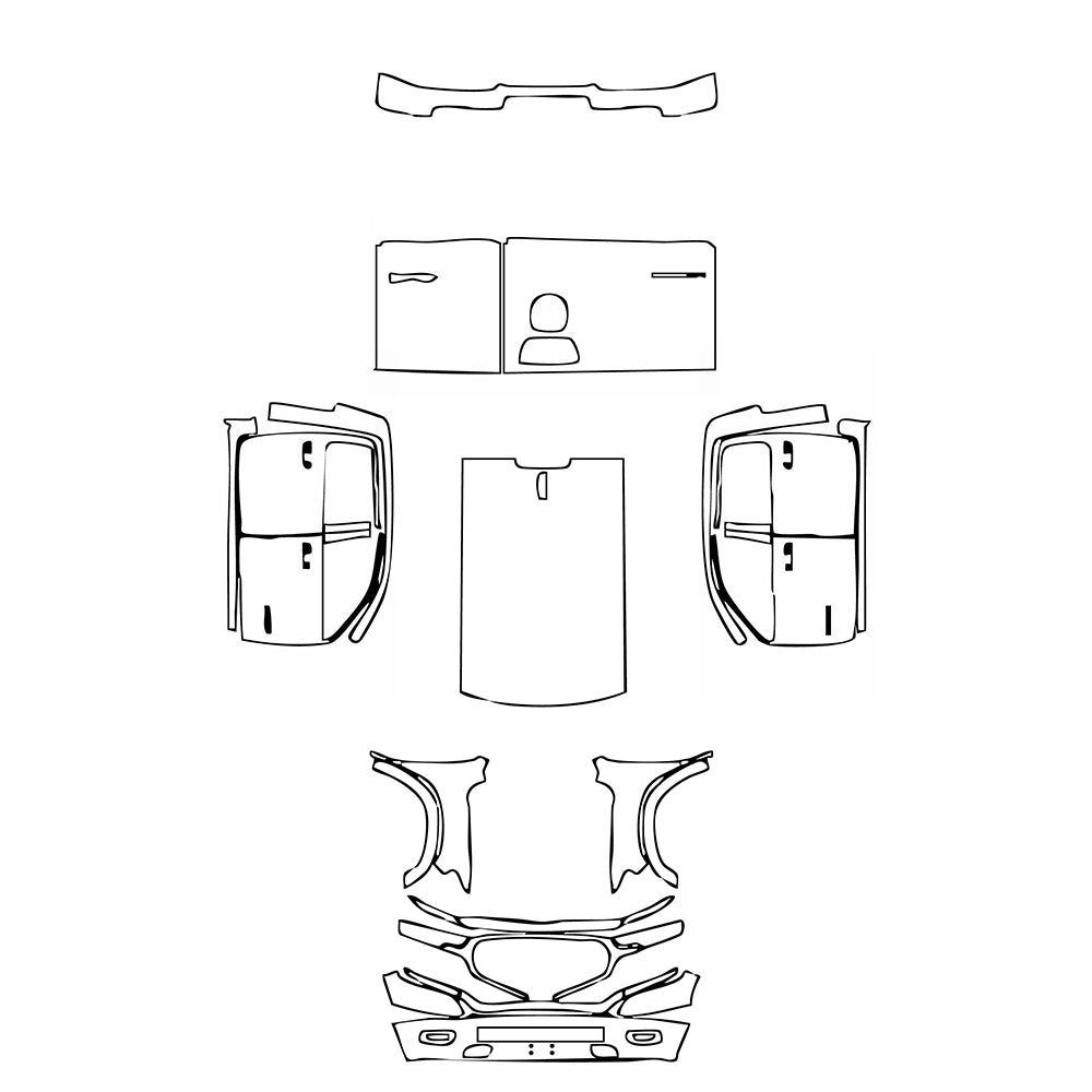 Pre-Cut PPF RAM Trucks 1500 Crew Cab Limited 2024 - PPF-Kits