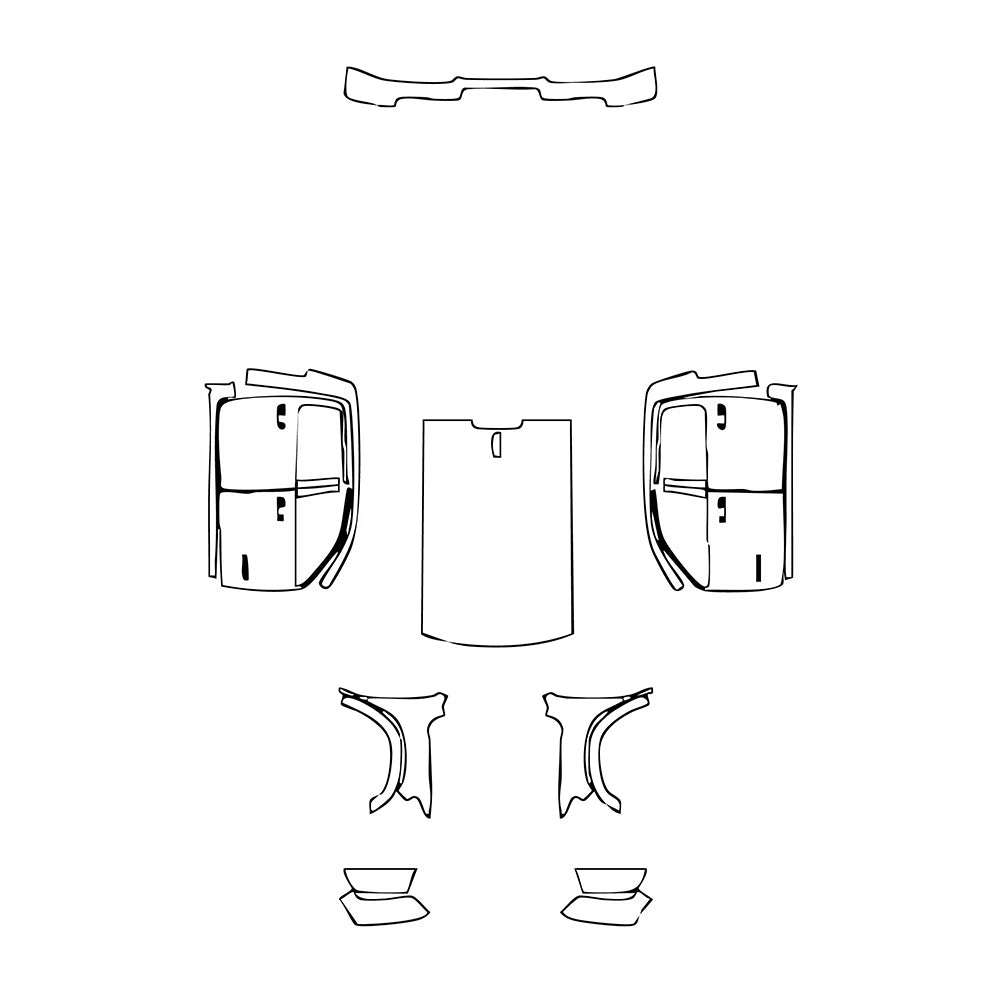 Pre-Cut PPF RAM Trucks 1500 Crew Cab Rebel 2020 - PPF-Kits