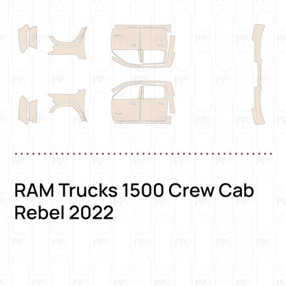 Voorgesneden PPF RAM Trucks 1500 Crew Cab Rebel 2022