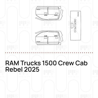 Voorgesneden PPF RAM Trucks 1500 Crew Cab Rebel 2025