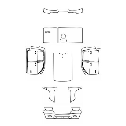 Pre-Cut PPF RAM Trucks 1500 Crew Cab Tradesman 2023 - PPF-Kits