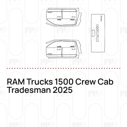 Voorgesneden PPF RAM Trucks 1500 Crew Cab Tradesman 2025