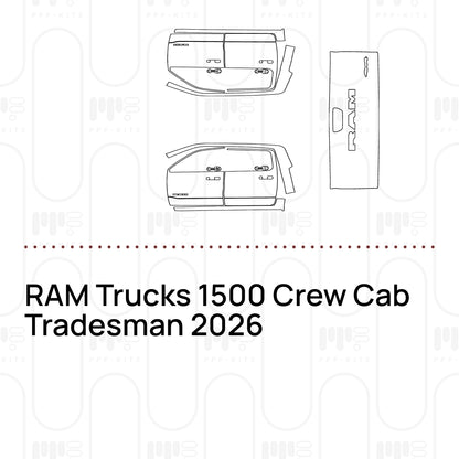 Voorgesneden PPF RAM Trucks 1500 Crew Cab Tradesman 2026