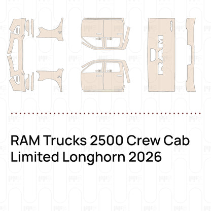 Voorgesneden PPF RAM Trucks 2500 Crew Cab Limited Longhorn 2026