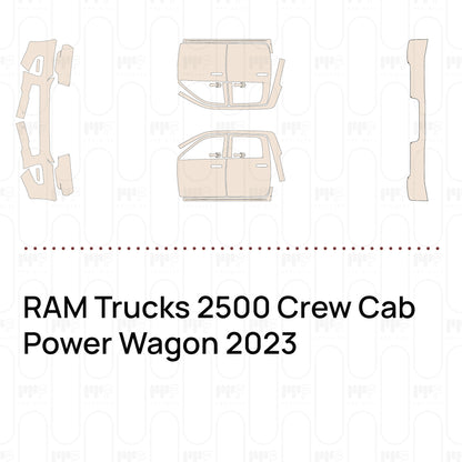 Voorgesneden PPF RAM Trucks 2500 Crew Cab Power Wagon 2023