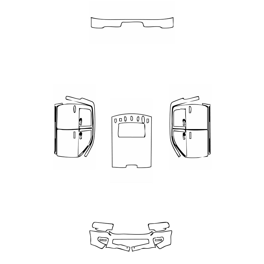 Pre-Cut PPF RAM Trucks 2500 Crew Cab Rebel 2021 - PPF-Kits