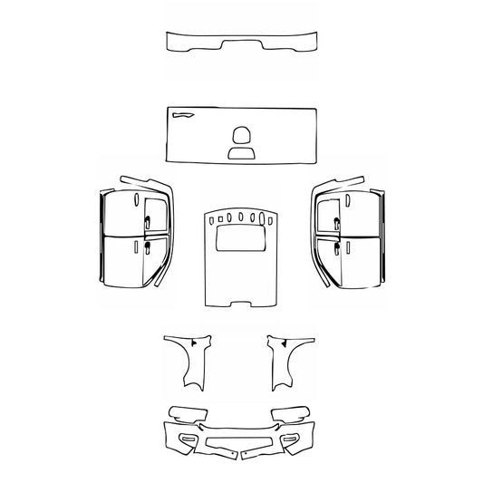 Pre-Cut PPF RAM Trucks 2500 Crew Cab Tradesman 2021 - PPF-Kits