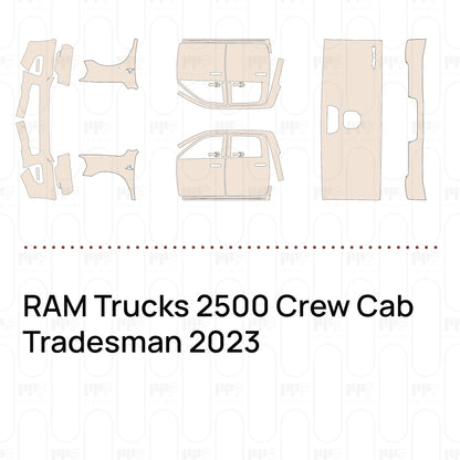 Voorgesneden PPF RAM Trucks 2500 Crew Cab Tradesman 2023