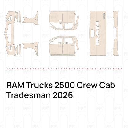 Voorgesneden PPF RAM Trucks 2500 Crew Cab Tradesman 2026