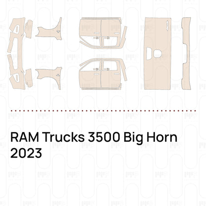 Voorgesneden PPF RAM Trucks 3500 Big Horn 2023