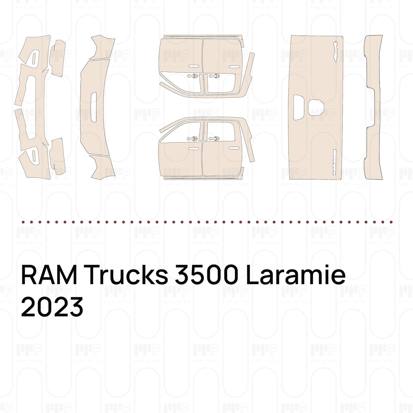 Voorgesneden PPF RAM Trucks 3500 Laramie 2023