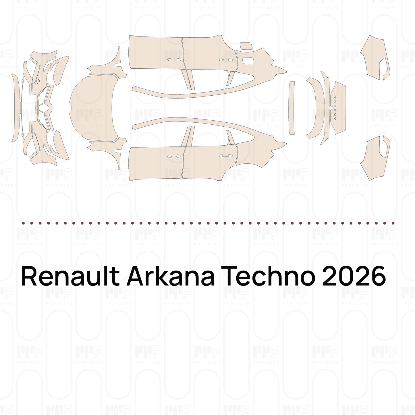 Voorgesneden PPF Renault Arkana Techno 2026